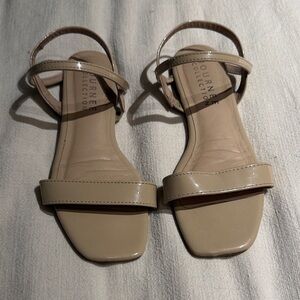 Journee Collection Beige Strap Sandals